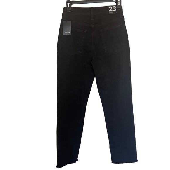 New Joe’s Black Straight Ankle Jeans (The OG) size 23 with fringe on ankle - Picture 10 of 12